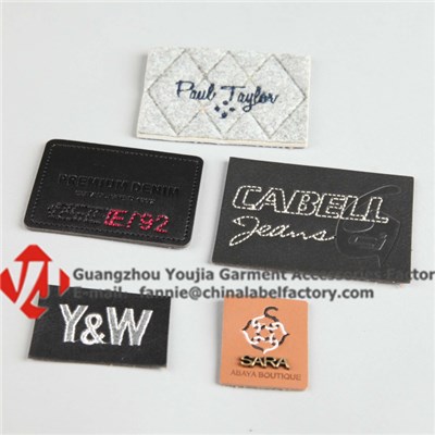 Custom Fashion Leather Washable Labels