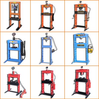 12Ton Manual-Operated Hydraulic Shop Press With Gauge