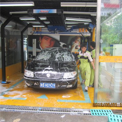 Fixed touchless car wash machine