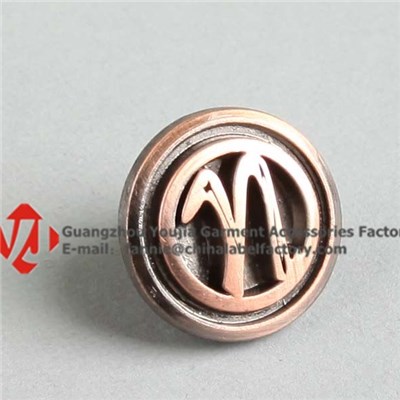 Round Custom Metal Button