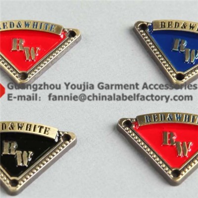 Triangle Metal Label Different Colors