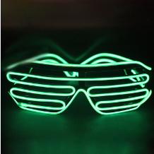 Hot Sale Flashing EL Wire LED Glasses Light Up Party Glasses LED Slotted Shades Lighting Colorful Party Decoration Supplies For Dance DJ, Party Mask, Outdoor Sports