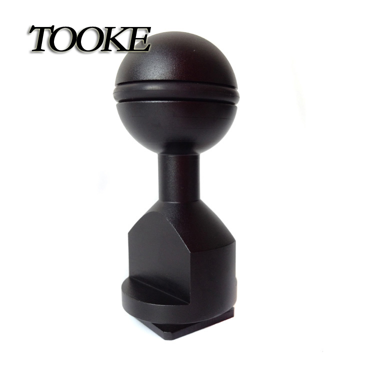 Tooke Hot Shoe Arm 360 Degree Turnable Ball Head Mount for Underwater Photography & Housing Arm System