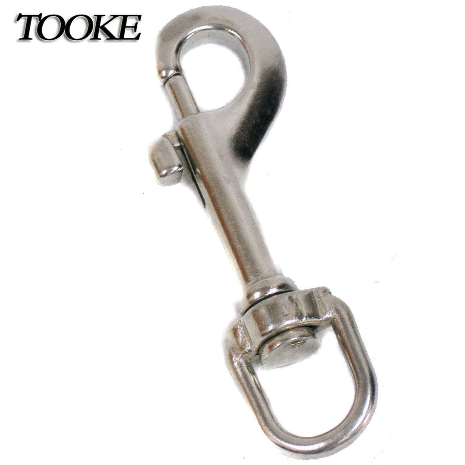 TOOKE Scuba Diving 3.7 316 Stainless Steel Single Ended Bolt Snap Buckle Metal Clip