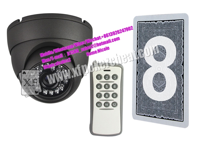 5 Inches Black Plastic PTZ Casino Cheating Devices For Invisible Marking Cards