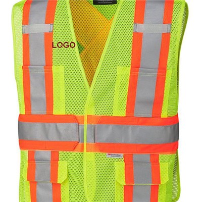 Mesh Safety Vest With Logo Printed