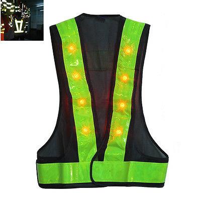 LED Safety Vest With PVC Strip
