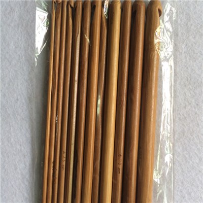 Carbonized Bamboo Crochet Hook Set Single Point Sewing Needle