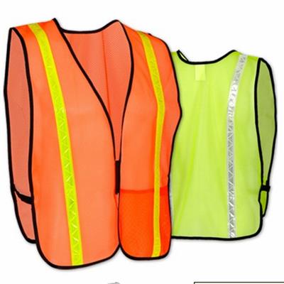 Hi Vis Safety Vest With PVC Strip