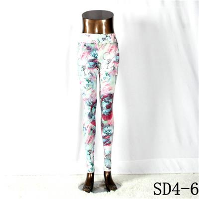 SD4-6 Fashion Sport High-waist Butterfly Yoga Slim Leggings
