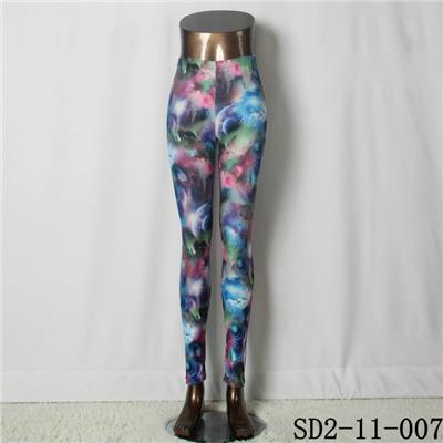 SD2-11-007 Latest Fashion Fashion Knit Starry-sky Print Slim Leggings
