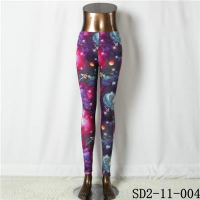 SD2-11-004 Latest Fashion Fashion Knit Starry-sky Print Slim Leggings