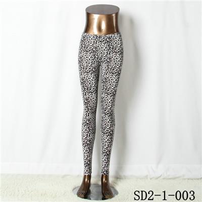 SD2-1-003 Fashion Knit Elastic Leopard Print Leggings