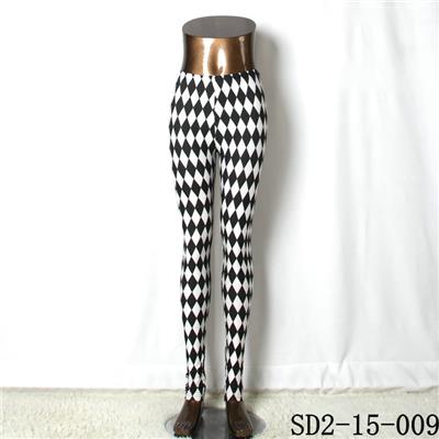 SD2-15-009 New Style Popular Knit Black And White Skinny Leggings