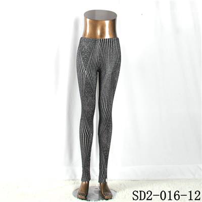 SD2-016-12 Fashion Knit Diamond Sliver Style Leggings