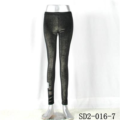 SD2-16-007 Black Sliver Fashion Slim Knit Leggings