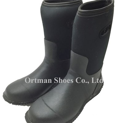 Half Neoprene Rubber Boots For Men