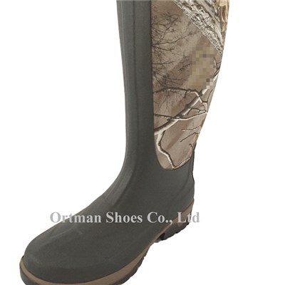 Camouflage Neoprene Rubber Army Boots