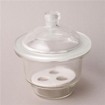 Clear Glass Desiccator With Porcelain Plate