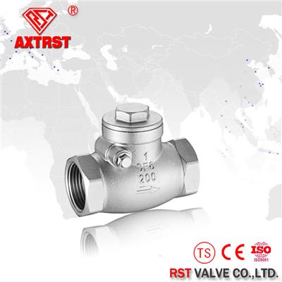 Stainless Steel Swing/Vertical Type Thread End Check Valve CF8M 200WOG