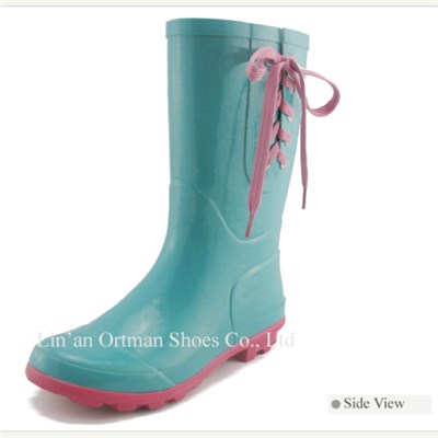 Short Ankle Rubber Rain Boots Women