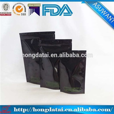 Black Aluminum Foil Zip Lock Bags