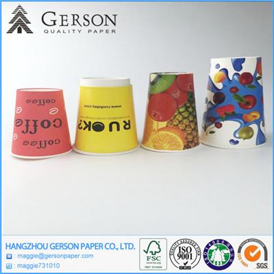 Singal Wall PE Coated Paper Cups For Hot Drink