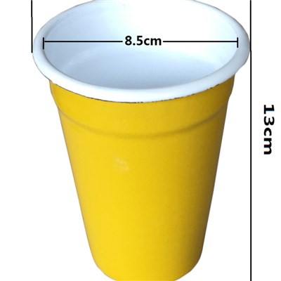 Enamelware Mug Clear Plastic Mini Cup Jelly