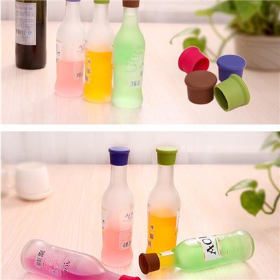Safe Candy Color Silicone Beer Wine Stopper
