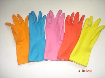 latex household gloves