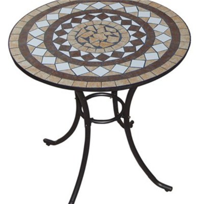 Round Mosaic Tile Design Garden Coffee Tea Table