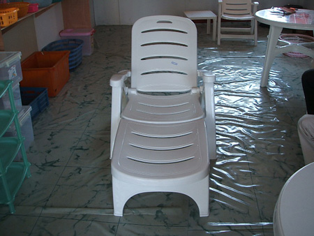 Plastic chairs used moulds