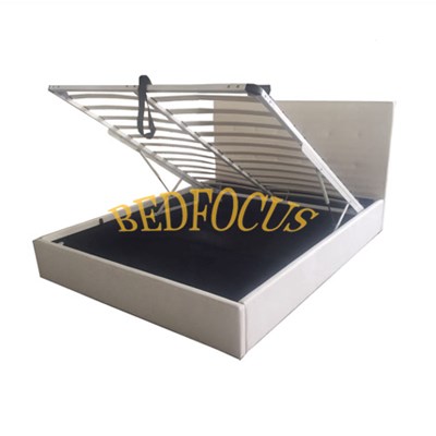 Durable PU Leather Bed With Storage Bed-P-24