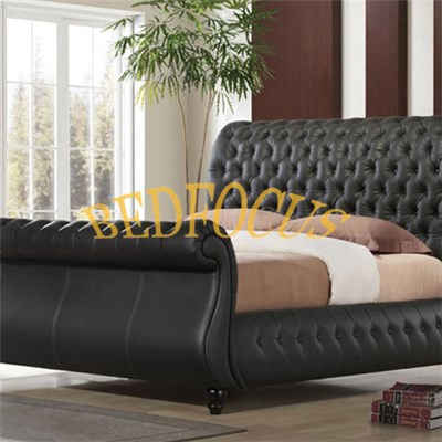 Italian Design Synthetic PU Leather Bed Bed-P-116