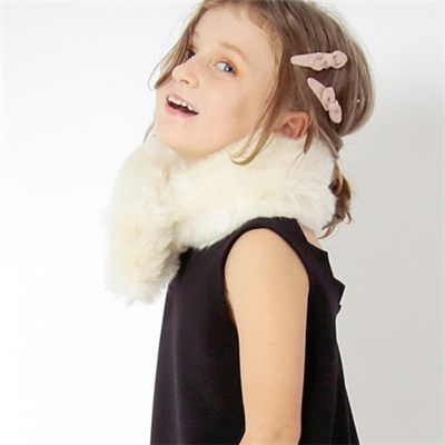 Short Neck Wrap Soft Fur Snood For Baby And Women