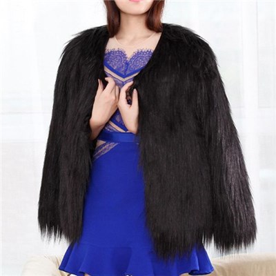 Faux Fox Fur Coat