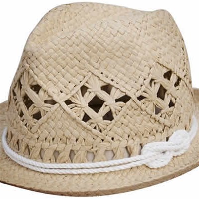 Promotional Ivory Paper Straw Beach Hats for Lady