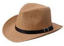 Black Western Straw Cowboy Hat