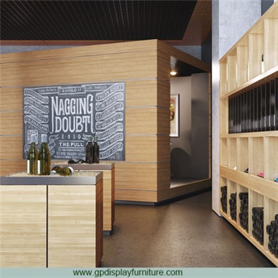 Wine Store Display Shelving Cabinet