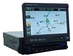 Автомобильный Проигрыватель DVD с 7-дюймовым дисплеем с блютузом + GPS