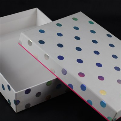White Cardboard Base And Lid Box For Shoe