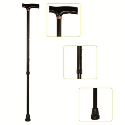 #JL930L – Height Adjustable Lightweight T-Handle Walking Cane With Comfortable Handgrip, Black