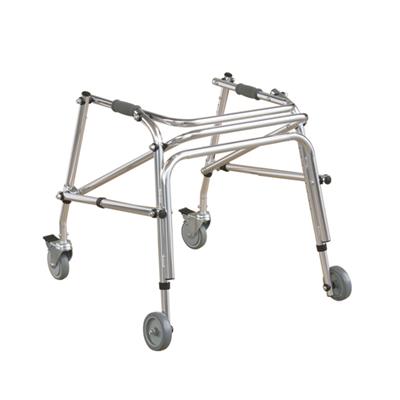 #JL9123L(S) – Two Button Release Folding Pediatric Walkers With 5 Casters & Height Adjustable