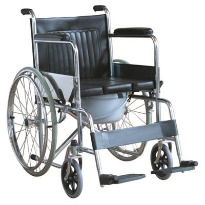 #JL609U - Economic Commode Wheelchair With U Seat Panel