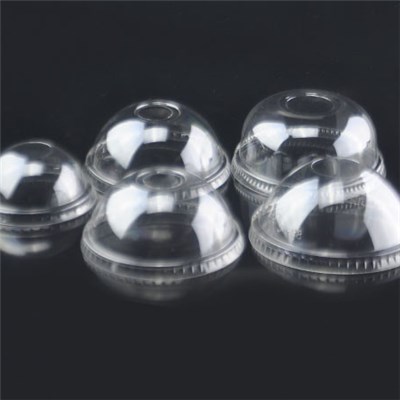 Disposable Customized Dome Lid for Cups, Made of PET Material, Ideal Packaging for Beverage Services