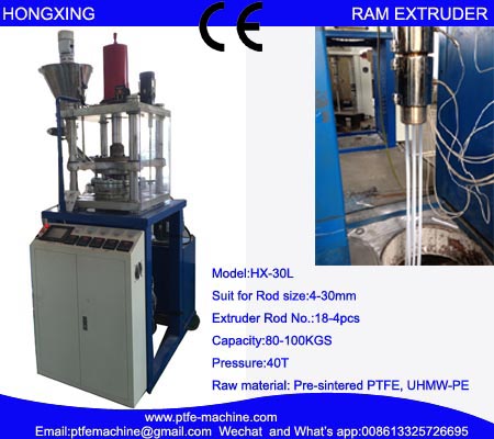 HX-30L PTFE Ram Extrusion machine for PTFE rod