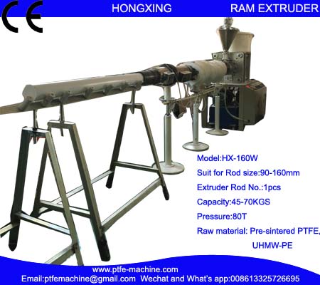 HX-160 W Горизонтальный Ram Экструдер для PTFE Rod