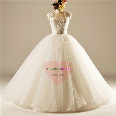 Princess Tulle Ball Gown Wedding Dresses WD1508