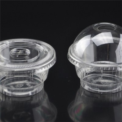 PET Lid for PP Sauce Cup with 0.75 and 1oz Capacity, 0.6g/Piece Weighs