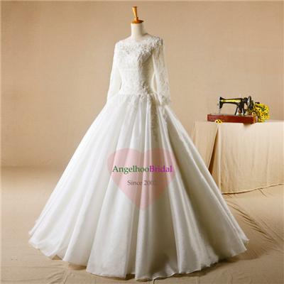 Long Sleeves Ball Gown WD1548